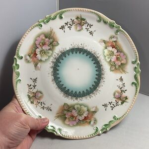 Antique Adolf Persh Austria Porcelain Apple Blossom Plate Porzellanfabrik‎